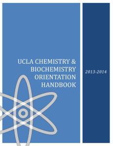 2013-2014 UCLA Chemistry & Biochemistry Orientation Handbook