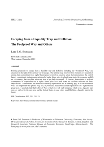 Escaping from a Liquidity Trap and Deflation: The