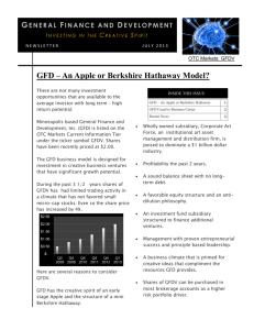 GFD – An Apple or Berkshire Hathaway Model?