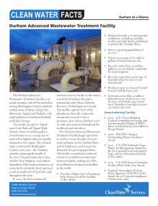 Durham Advanced Wastewater Treatment Facility