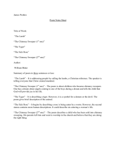 James Prothro Poem Notes Sheet Title of Work: “The Lamb” “The