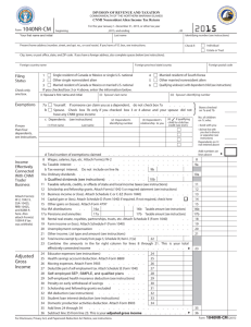Form 1040NR-CM - CNMI Department of Finance