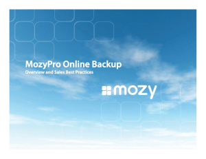 MozyPro Online Backup