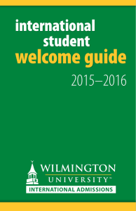 welcome guide - Wilmington University