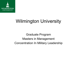 Wilmington University - Delaware National Guard