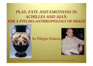 play, fate and emotions in achilles and ajax