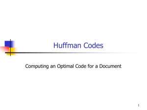 Huffman Code for Document