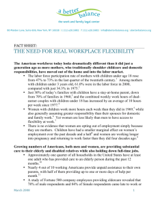 Need for Workplace Flexibility