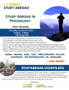 Study Abroad in Psychology