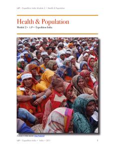 Health & Population Module 2 • i2P • Expedition India