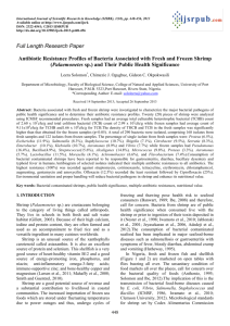 Full Length Research Paper Antibiotic Resistance Profiles of