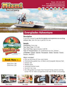Everglades Tour PDF - Miami Tour Company