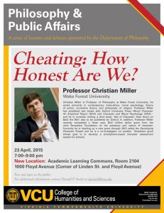 Cheating: How Honest Are We?