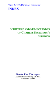 AGES - Scripture Index