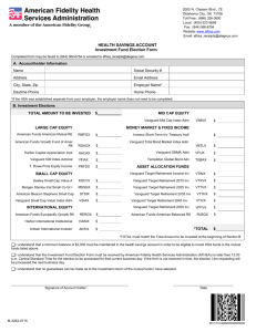 HEALTH SAVINGS ACCOUNT Investment Fund Election Form