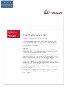 IRA Distribution Kit