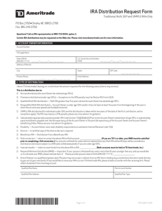 IRA Distribution Request Form