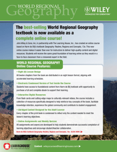 The best-selling World Regional Geography textbook is now