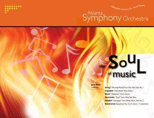 Teacher's Guide - Atlanta Symphony Orchestra