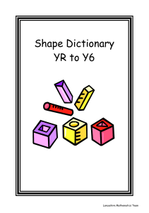 Shape Dictionary YR to Y6