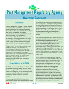 Pest Management Regulatory Agency