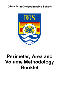 Perimeter, Area and Volume Methodology Booklet
