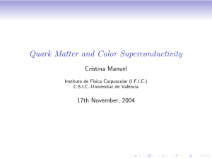 Quark Matter and Color Superconductivity