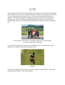 Cove 2014 - Russell County Bird Club