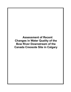Assessment of Recent Changes in Water Quality of the Bow River