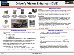 Driver's Vision Enhancer (DVE) - National Guard Association of the