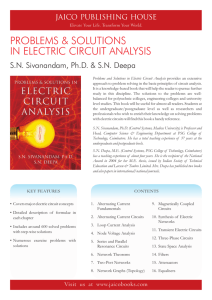J-1684 Problems & Solutions In Electric Circuit