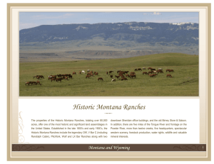 Historic Montana Ranches - Ranch Marketing Associates