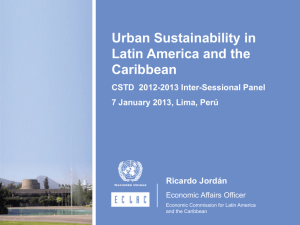 Urban Sustainability in Latin America and the Caribbean