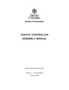 traffic controller assembly manual - Ministry of Transportation and