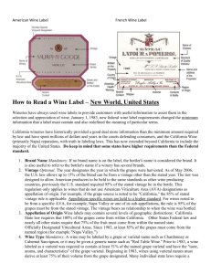 How to Read a Wine Label – New World, United