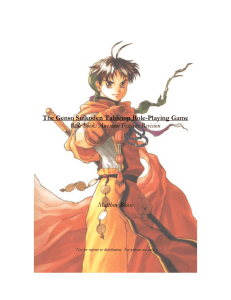 The Genso Suikoden Tabletop RPG
