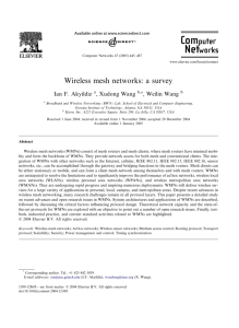 Wireless mesh networks: a survey