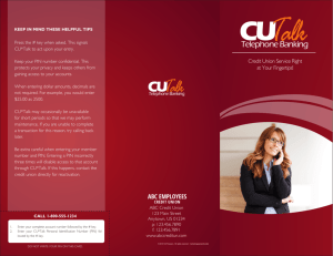 Brochure - CU*Answers Marketing