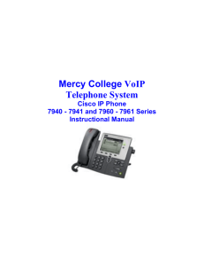 Mercy College VoIP Telephone System