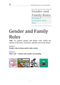 Gender and Family Roles