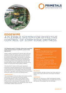 EDGEWIPE A FLEXIBLE SYSTEM FOR EFFECTIVE CONTROL OF