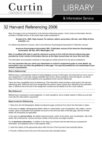 32 Harvard Referencing 2006
