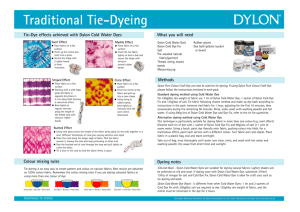 Traditional Tie-Dyeing