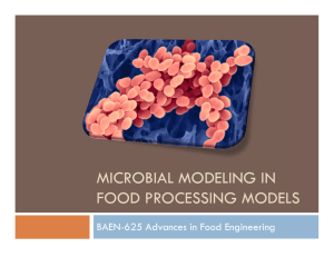 Microbial modeling in Food processing Models