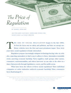 The Price of Regulation - University of California Transportation Center