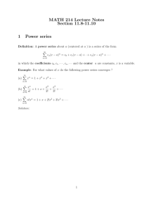 MATH 214 Lecture Notes Section 11.8