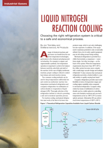 liquid nitrogen reaction cooling - Air Products and Chemicals, Inc.