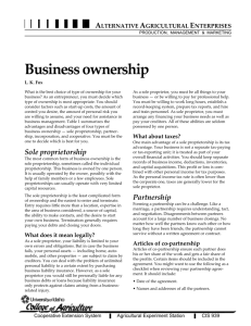 Business ownership - University of Idaho