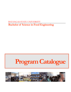 Program Catalogue - Batangas State University