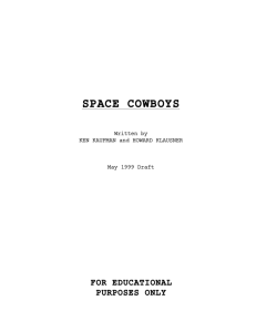 Space Cowboys - Daily Script